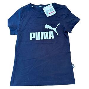 PUMA Girls' XS Graphic Tee black Short Sleeve Casual Top‎